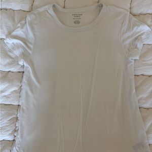 American Eagle Soft & Sexy Crew Neck Tee - Cream
